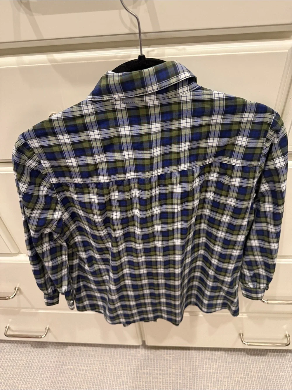 Tory Burch plaid button